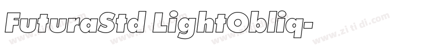 FuturaStd LightObliq字体转换